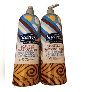 New Suave Flavor Factory Toasted Marshmallow 2 in 1 Shampoo Conditioner 20 FL OZ